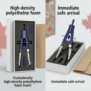 Product unboxing with custom foam insert and protective shipping materials.