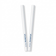 A close-up photograph of two STAEDTLER Mars plastic refill erasers from the Z2PHCUMD17UHXL3FB28Z product, with their exact branding and details visible.