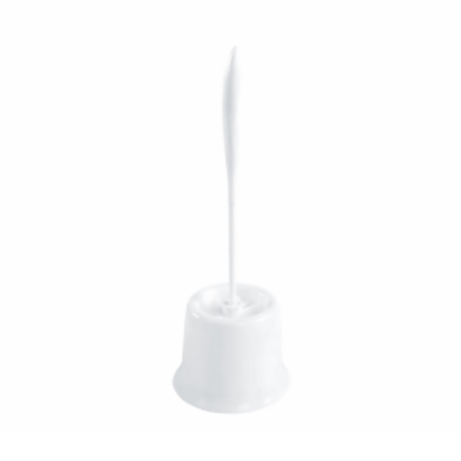 Brosse de toilette avec support — 14 po