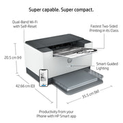 HP LaserJet M209dw Sans fil Noir et blanc Imprimante, Recto verso — image 5