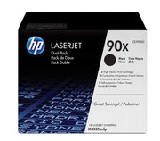 HP 90X pack de 2 toners LaserJet noir grande capacité authentiques — image 1