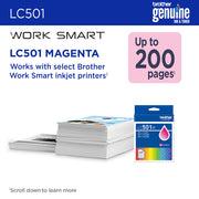 Brother LC501MS cartouche d'encre 1 pièce(s) Original Rendement standard Magenta — image 3