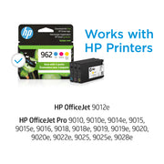 HP Paquet de 3 cartouches d’encre originales 962 – cyan, magenta et jaune — image 3