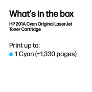 HP 201A toner LaserJet Cyan authentique — image 3