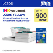 Brother LC506YS cartouche d'encre 1 pièce(s) Original Rendement standard Jaune — image 3