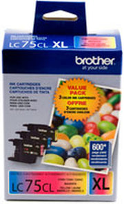 Brother LC753PKS cartouche d'encre 3 pièce(s) Original Rendement élevé (XL) Cyan, Magenta, Jaune — image 2