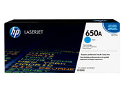 HP 650A toner LaserJet cyan authentique — image 1