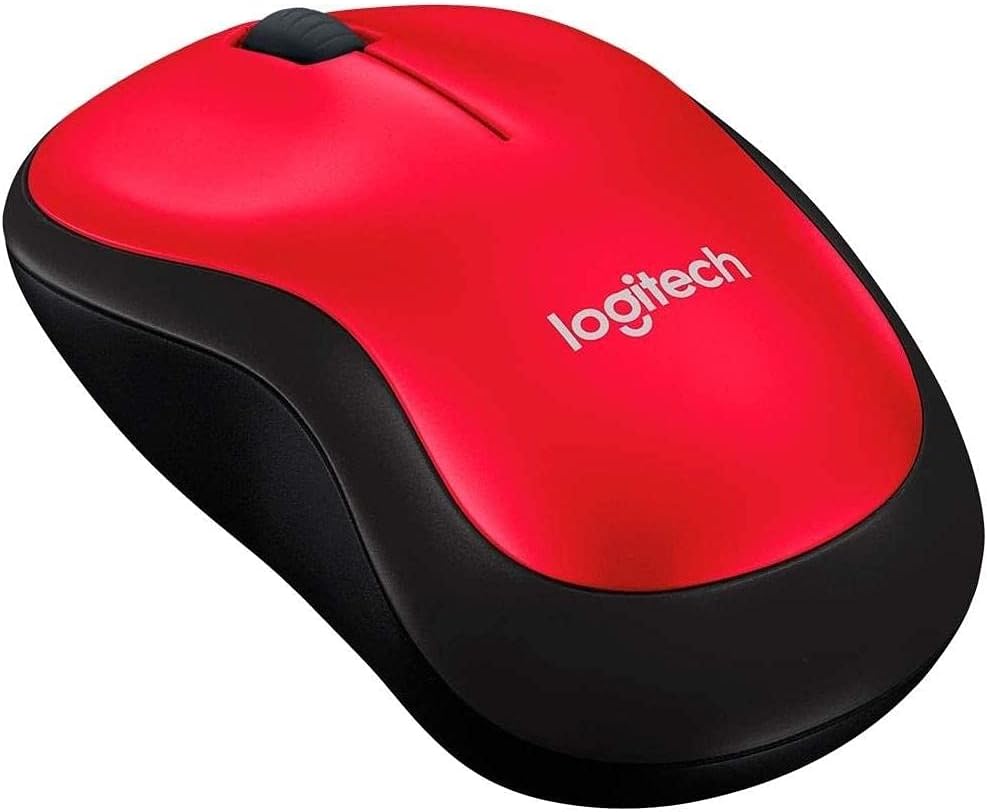 SOURIS CONFORT ET SANS FIL M185 ROUGE