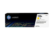 HP 128A toner LaserJet jaune authentique — image 1