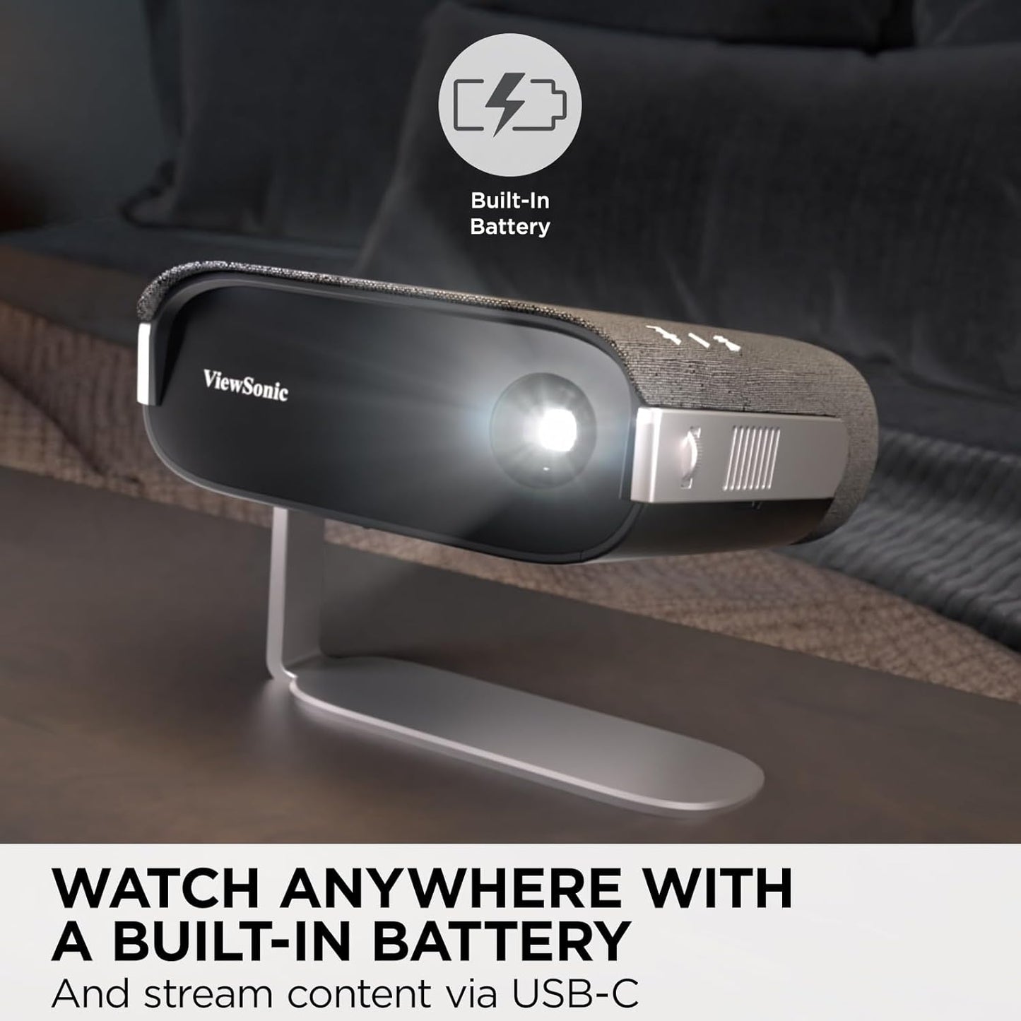 PROJECTEUR PORTABLE LED VIEWSONIC M1X AVEC HAUT-PARLEURS HARMAN KARDON