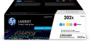 HP Paquet de 3 cartouches de toner LaserJet originales 202X à haut rendement – cyan, magenta et jaune — image 2