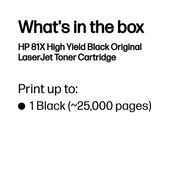 HP 81X toner LaserJet noir authentique grande capacité — image 4