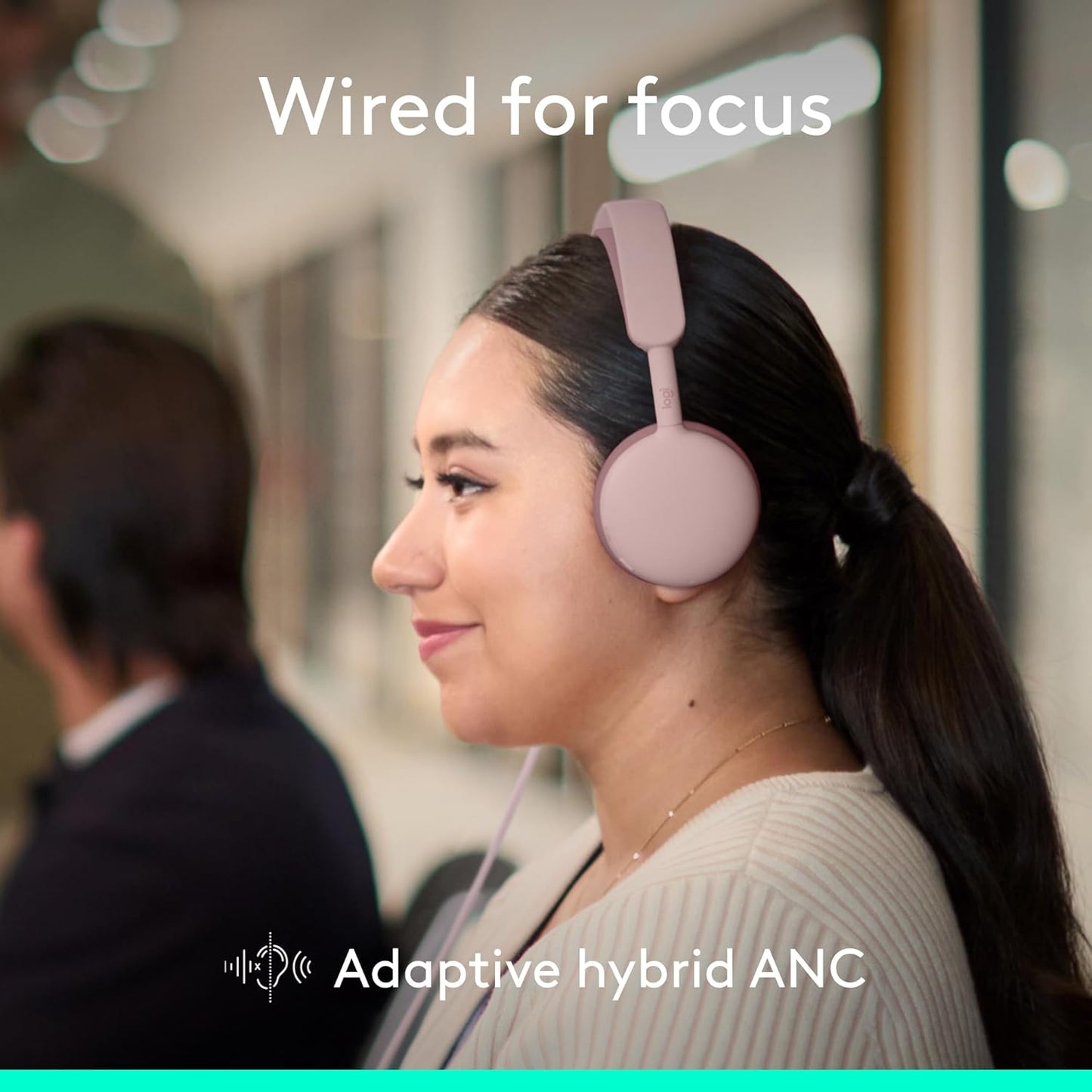 LOGITECH ZONE WIRED 2 - ROSE