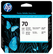 HP 70 tête d'impression DesignJet noir photo et gris clair — image 3