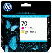 HP 70 tête d'impression DesignJet magenta et jaune — image 3