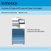 HP LaserJet Enterprise 8801z Multifunction Couleur Imprimante, Uniquement Ethernet; Duplex; copieur, scanner — image 6