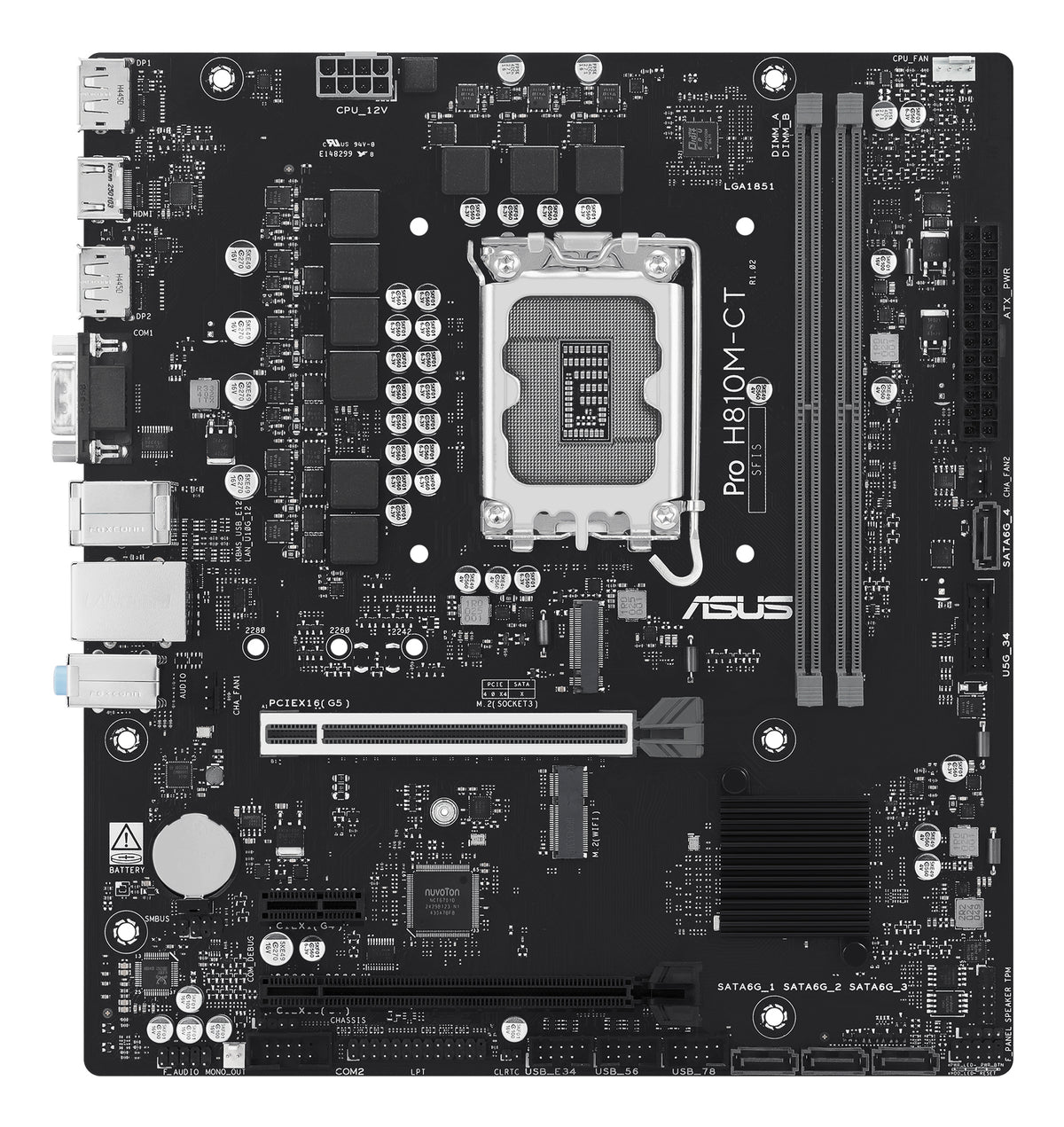 ASUS PRO H810M-CT-CSM carte mère Intel H810 LGA 1851 (Socket V1) micro ATX