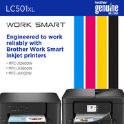 Brother LC501XLBKS cartouche d'encre 1 pièce(s) Original Rendement élevé (XL) Noir — image 6