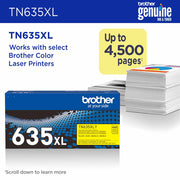 Brother TN-635XLY Cartouche de toner 1 pièce(s) Original Jaune — image 3