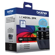 Brother LC401XL2PKS cartouche d'encre 1 pièce(s) Original Rendement élevé (XL) Noir — image 7