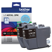 Brother LC401XL2PKS cartouche d'encre 1 pièce(s) Original Rendement élevé (XL) Noir — image 3
