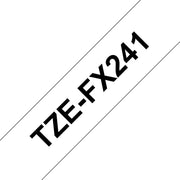 Brother TZE-FX241 ruban d'étiquette Noir sur blanc TZ — image 1