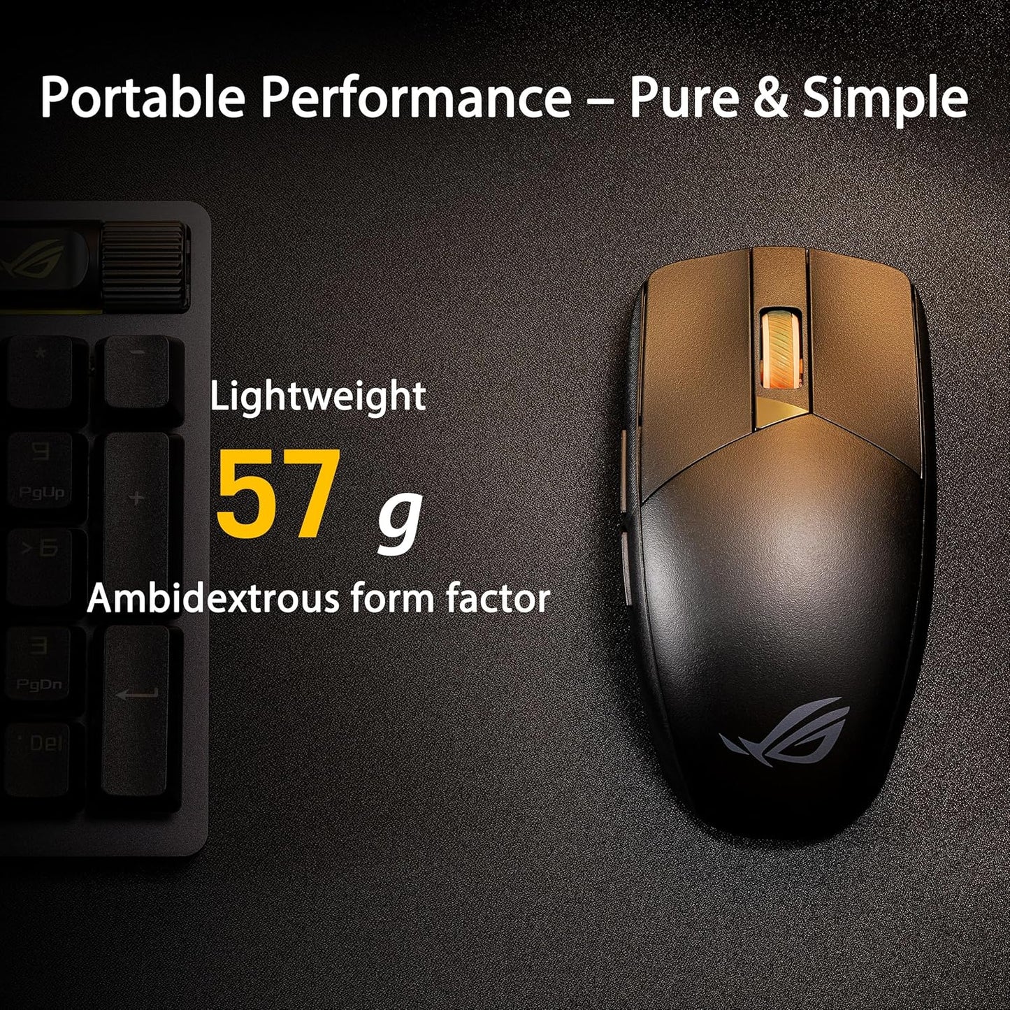 P520 ROG STRIX IMPACT III SANS FIL 2 MODES SANS FIL RF2,4G + BLUETOOTH ROG AIMPOINT 36000 DPI
