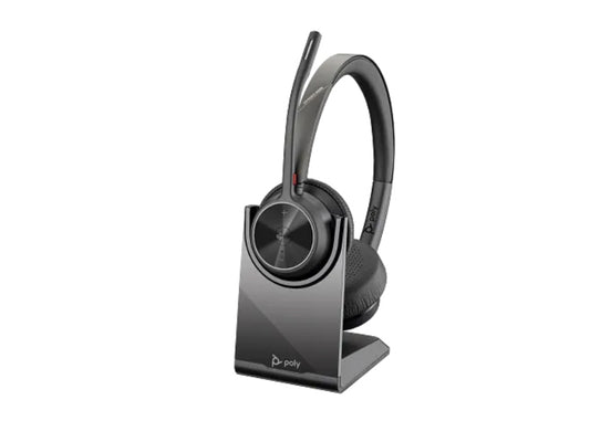 CASQUE HP POLY VOYAGER 4320 CERTIFIÉ MICROSOFT TEAMS +ADAPTATEUR BT700 +SUPPORT DE CHARGEMENT
