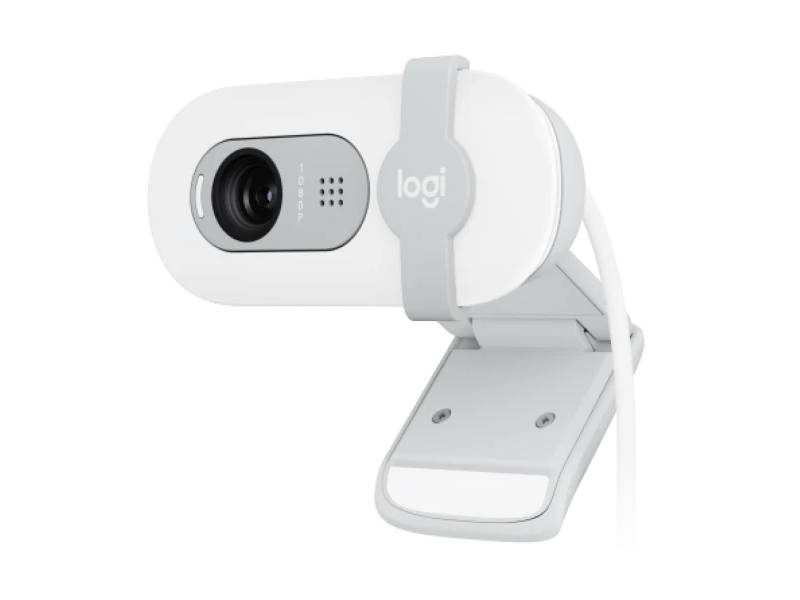 Webcam Logitech — Brio 100, blanc crème