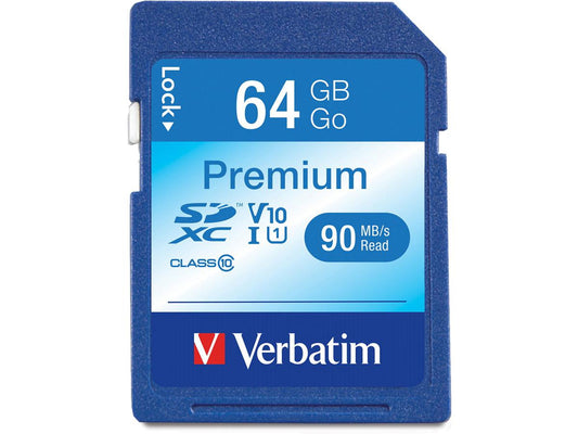 Carte mémoire SDXC PREMIUM Verbatim stockage 64 Go