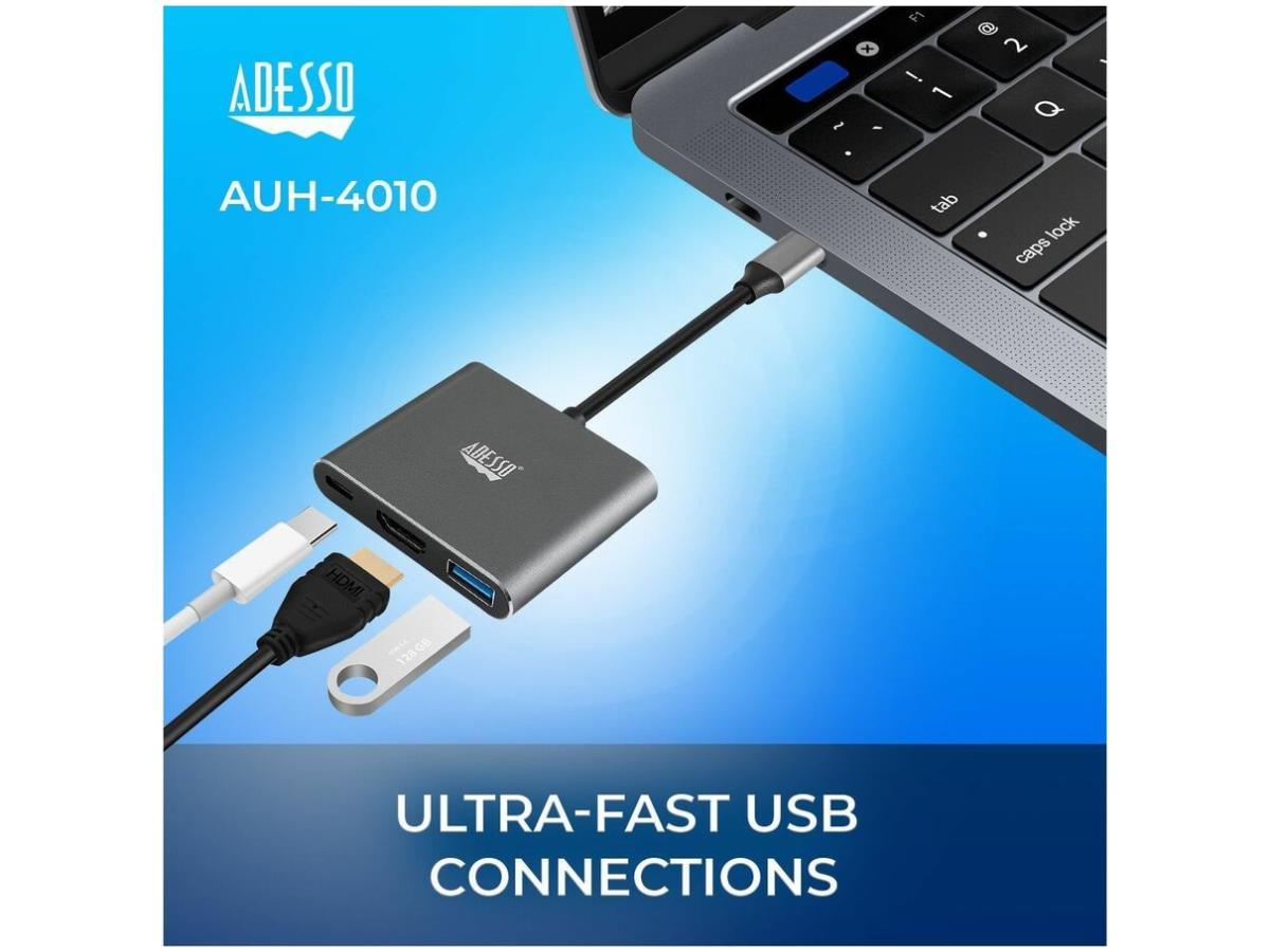 STATION D'ACCUEIL MULTIPORT 3-EN-1 USB-C