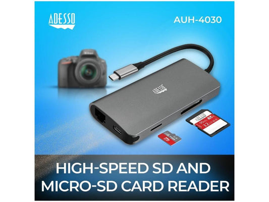 STATION D'ACCUEIL MULTIPORT USB-C 8 EN 1