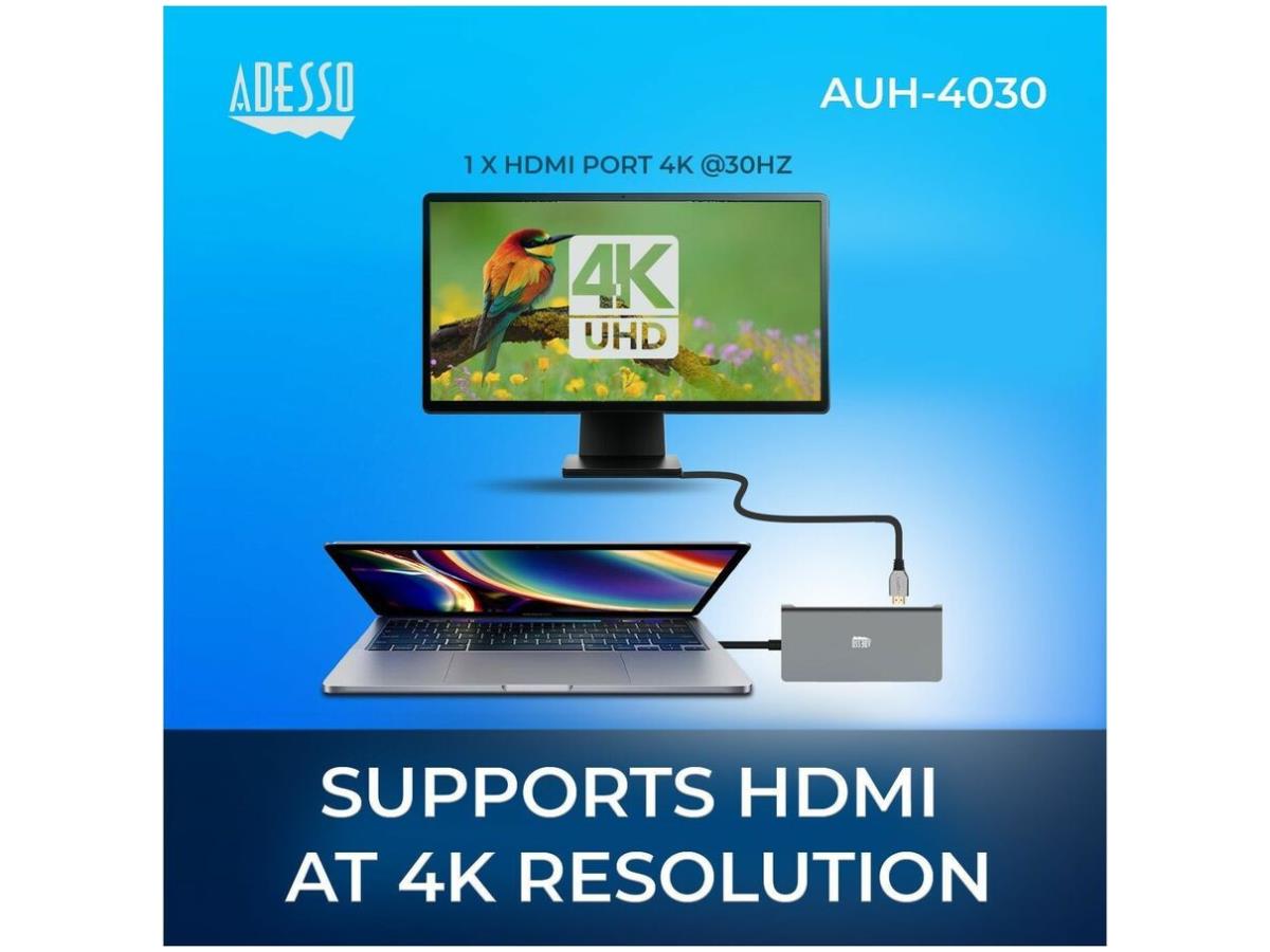 STATION D'ACCUEIL MULTIPORT USB-C 8 EN 1