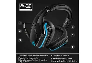 Casque de jeu Logitech 981-000742