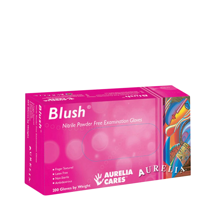 Gant nitrile Blush rose