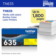 Brother TN-635Y Cartouche de toner 1 pièce(s) Original Jaune — image 3
