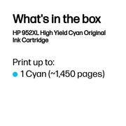 HP Cartouche d’encre originale 952XL à haut rendement – cyan — image 4