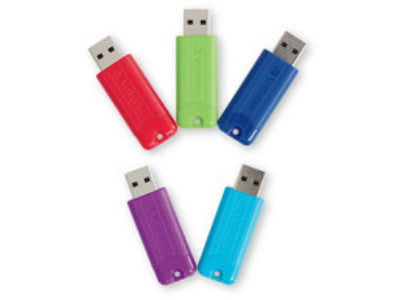 CLÉ USB 3.0 64 Go PINSTRIPE ENSEMBLE DE 5 ASSORTIS
