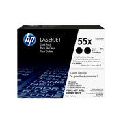 HP 55X pack de 2 toners noir grande capacité authentiques — image 1