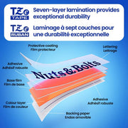 Brother TZE431G ruban d'étiquette Noir sur rouge TZe — image 4