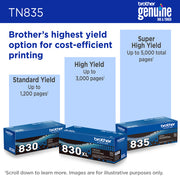 Brother TN-835 Cartouche de toner 1 pièce(s) Original Noir — image 7