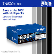 Brother TN-830XL2PK Cartouche de toner 2 pièce(s) Original Noir — image 8