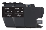 Brother LC30112PKS cartouche d'encre 2 pièce(s) Original Rendement standard Noir — image 1