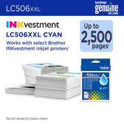 Brother LC506XXLCS cartouche d'encre 1 pièce(s) Original Rendement extra (super) élevé Cyan — image 3