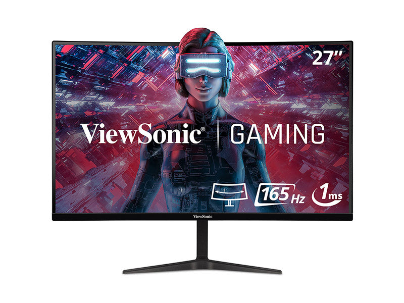 MONITEUR DE JEU COURBÉ VIEWSONIC 27PO 165HZ, RÉSOLUTION 1920X1080, TEMPS DE RÉPONSE DE 1MS.