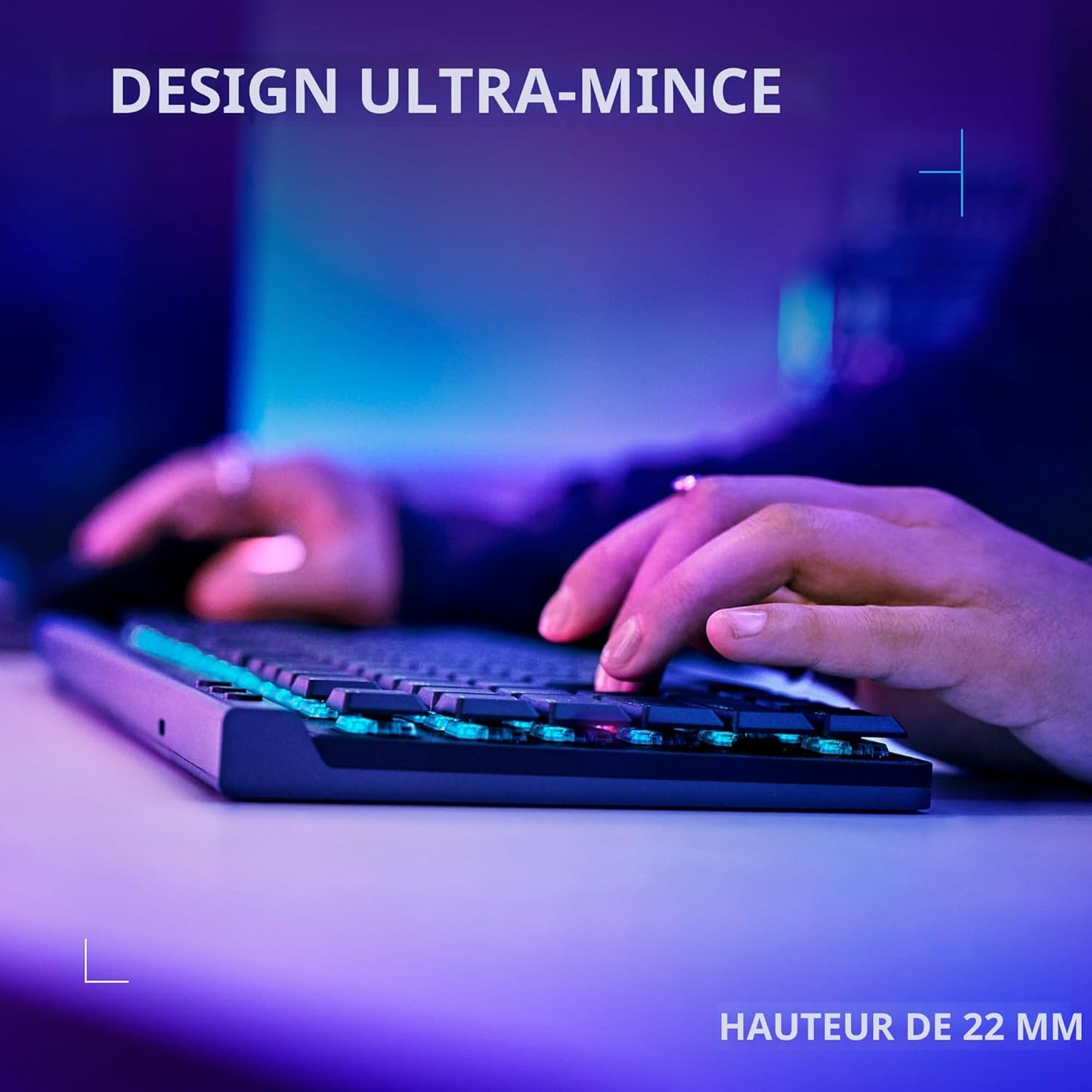 CLAVIER DE JEU TKL LOGITECH G515 LIGHTSPEED TACTILE (NOIR)