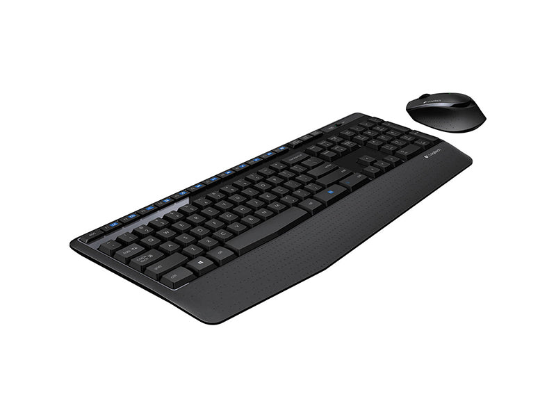 Logitech Combo sans fil MK345 Confort taille réelle avec repose-paume