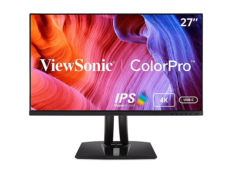 Moniteur professionnel de design graphique 27 POUCES 4K UHD avec USB-C, résolution 3840 x 2160.