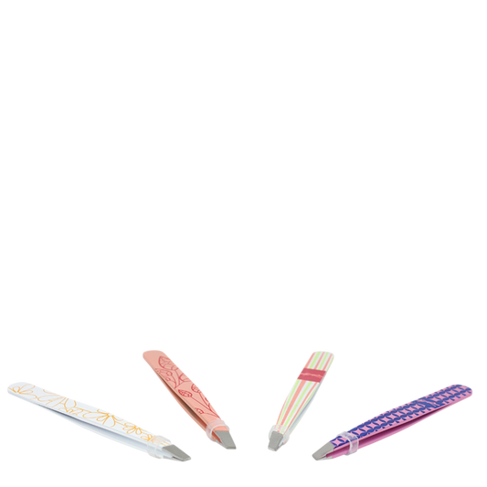 Pince à Épiler Biseauté - Couleurs assorties