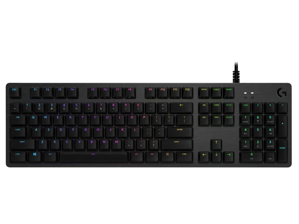 Clavier de gaming mécanique Logitech G512 Carbon — LIGHTSYNC RGB, switchs tactiles